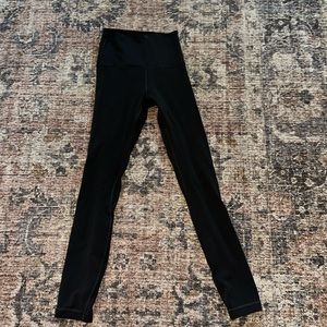 Women’s Lululemon gray align leggings, size 2, gently worn